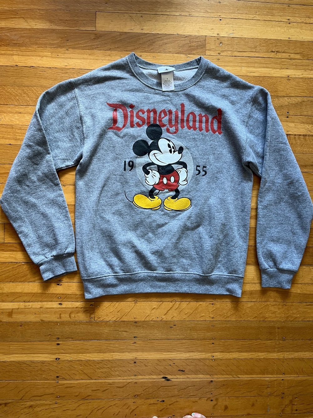 Disney Disneyland Mickey Mouse anniversary vintage Heather gray sweatshirt S